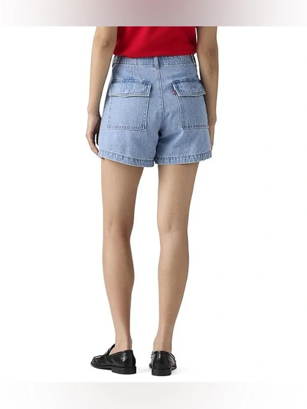 NEW NWT Levi's Women’s Cinch Mid-Thigh High Rise Denim Jean Shorts sz 25